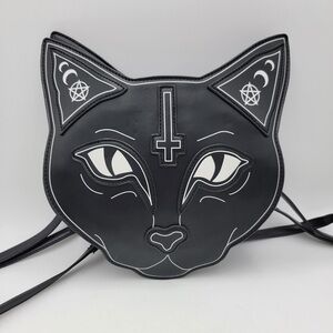 Current Mood Goth Punk Sphinx Occult Faux Leather Backpack Purse 💀